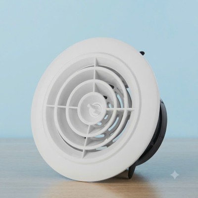 Miệng gió nhựa ABS Tròn Xoay D100