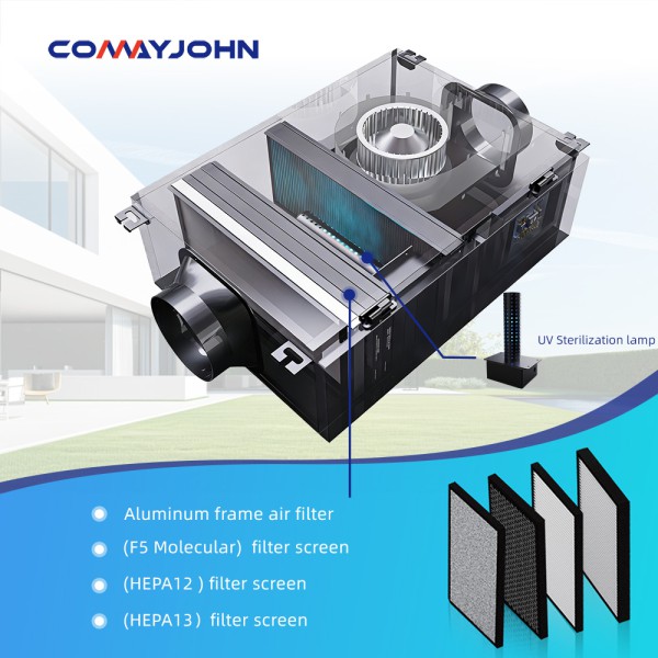 Máy cấp khí tươi 2 chiều hồi nhiệt 350m3/h - COMAYJOHN