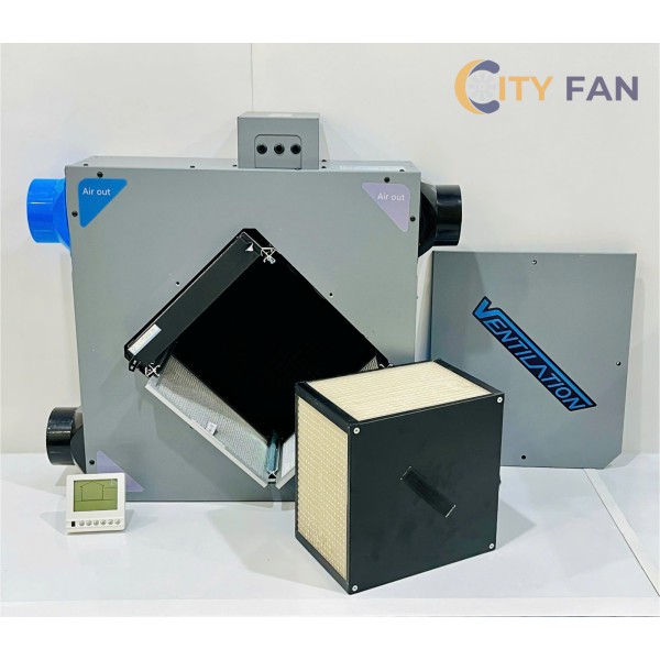 Máy cấp khí tươi 2 chiều hồi nhiệt KV250P-D
