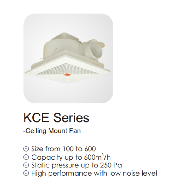 Kruger Fan KCE 100X - KCE 120X - KCE 160X - KCE 250X