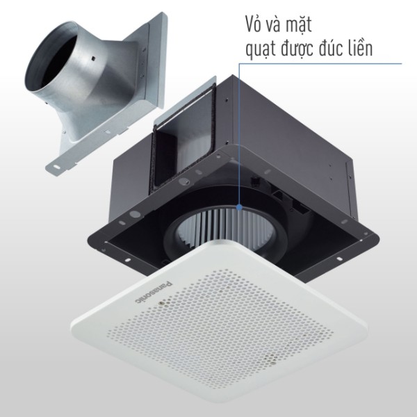 Panasonic - Quạt thông gió âm trần mỏng, nối ống gió FV-17CU9