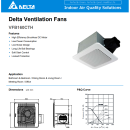 Quạt gắn trần siêu êm 160CMH - Delta VFB160CTH