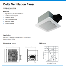 Quạt gắn trần siêu êm 200CMH - Delta VFB200DTH