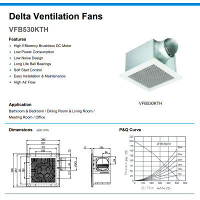 Quạt Delta VFB530KTH