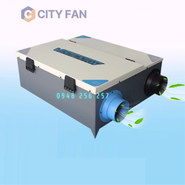 Máy cấp khí tươi 2 chiều hồi nhiệt KV350P-L