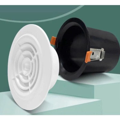 Miệng gió nhựa ABS chốt cài lò xo D100