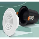 Miệng gió nhựa ABS chốt cài lò xo D100