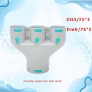 Chạc chia gió - Có van chỉnh lưu lượng gió